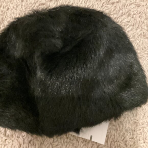 J.CREw TOSCANA SHEARLING HAT. SIZE: s-m. COLOR: black. ITEM # b7793. - Picture 6 of 6